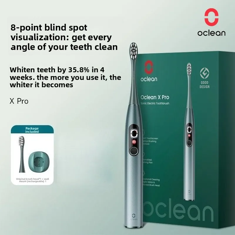 Фото OCLEAN Xpro Sonic электрическая зубная щетка электрическая зубная щетка визуальный экран умная пара мужской женский взрослый звуковая волна стиль QH2 №1