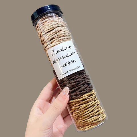 100 шт./лот, резинки для волос, однотонная эластичная резинка для волос, повязка на голову, аксессуары для волос для хвоста, повязки для волос