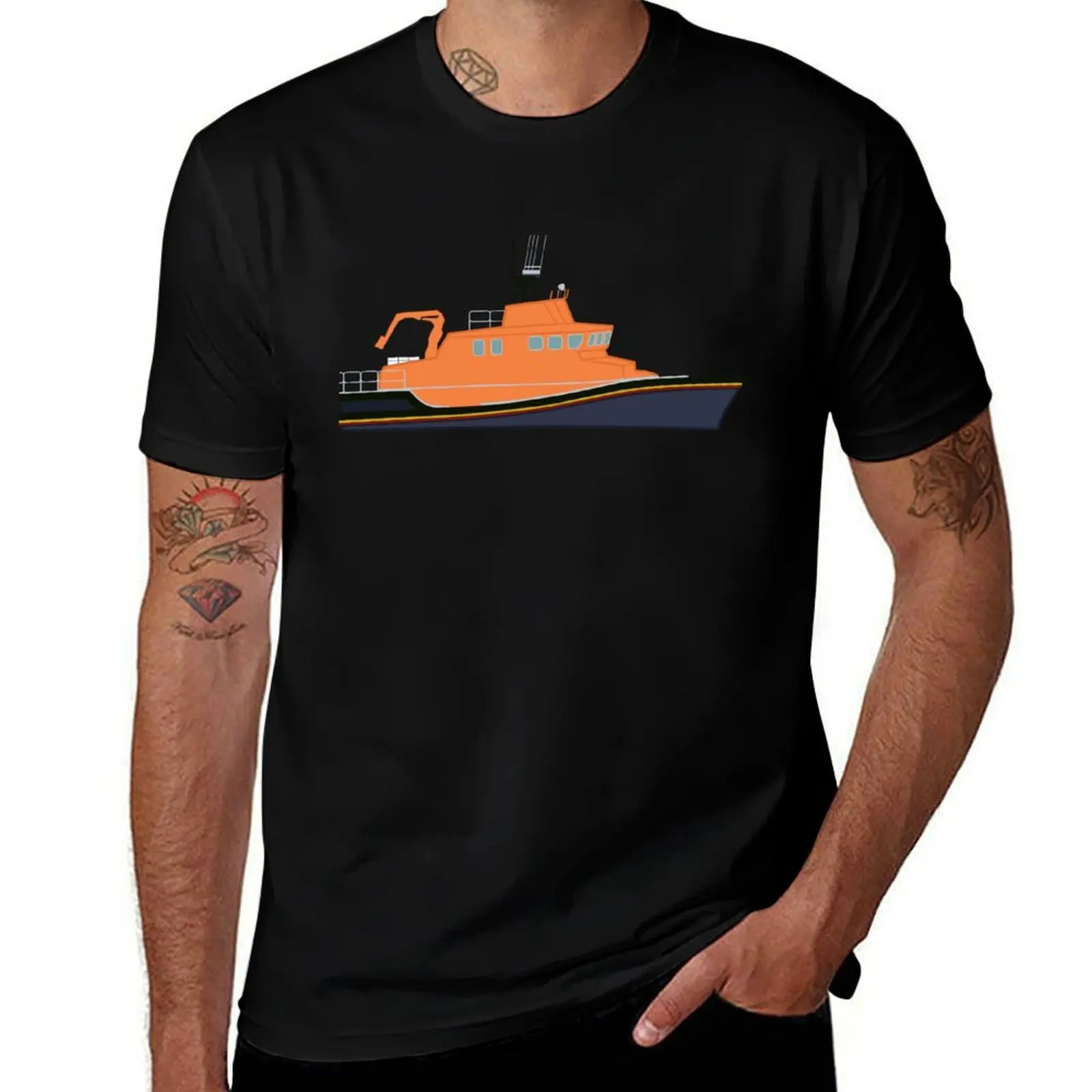 Фото Футболка Lifeboat (Severn Class) с летним принтом и короткими рукавами №1