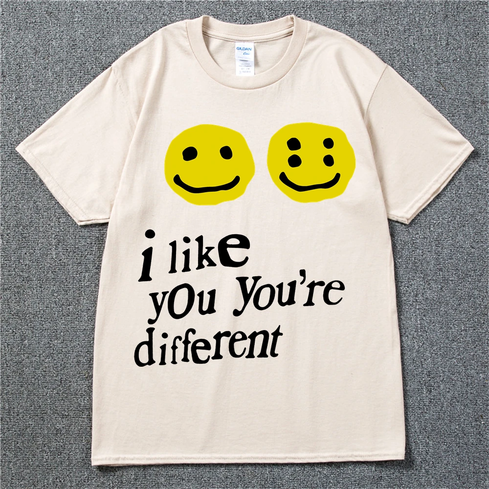 19SS CPFM XYZ футболка с граффити улыбающееся лицо CPFM.XYZ W.W.C.D I LIKE YOU Kanye West хип-хоп