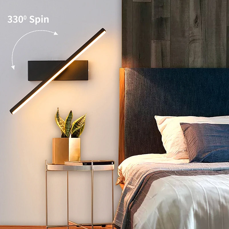 

Bedroom Wall Lamp 330° Rotatable Adjustable Light Angle LED Lamp 220V