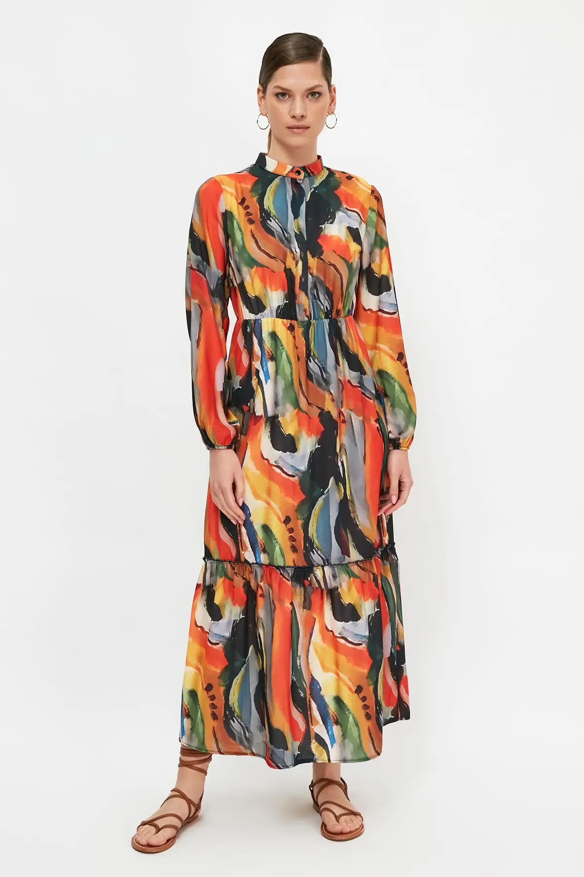 

Trendyol Shirt Collar Hijab Dress TCTSS21EB0027