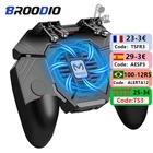 Геймпад AK77 с шестью пальцами, контроллер для PUBG, подходит для IPhone, Android, Pugb, мобильный контроллер L1, R1, триггеры для стрельбы, Fire, джойстик, геймпад