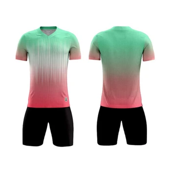 Gradient Jerseys Football Uniform Breathable Vertical Team Jerseys Suit Quick-Dry Elastic Exercise for Men Women Sports Clothes 3