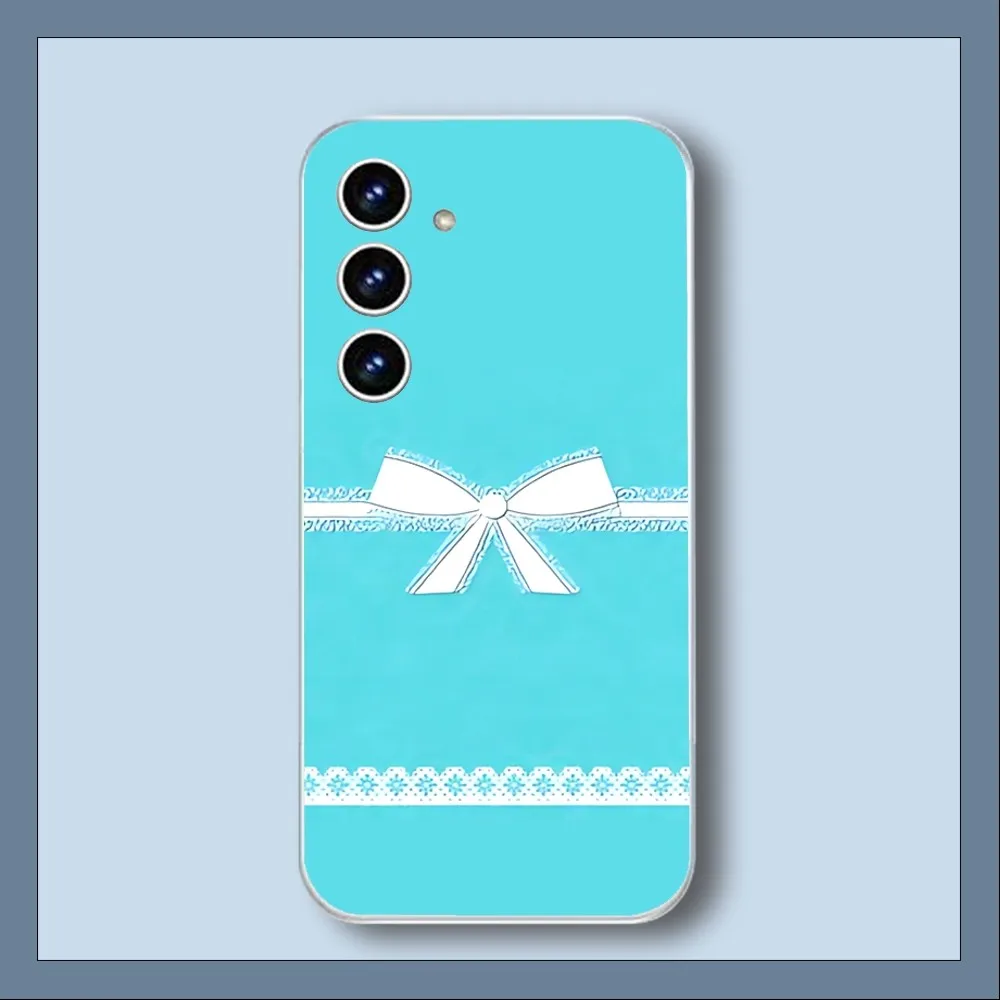 Синий чехол для телефона A-ti-ffany Samsung Galaxy A52 A12 A51 S21 Edge S22 ULTRA S23 S20LITE Plus Ultra Transparent Cover