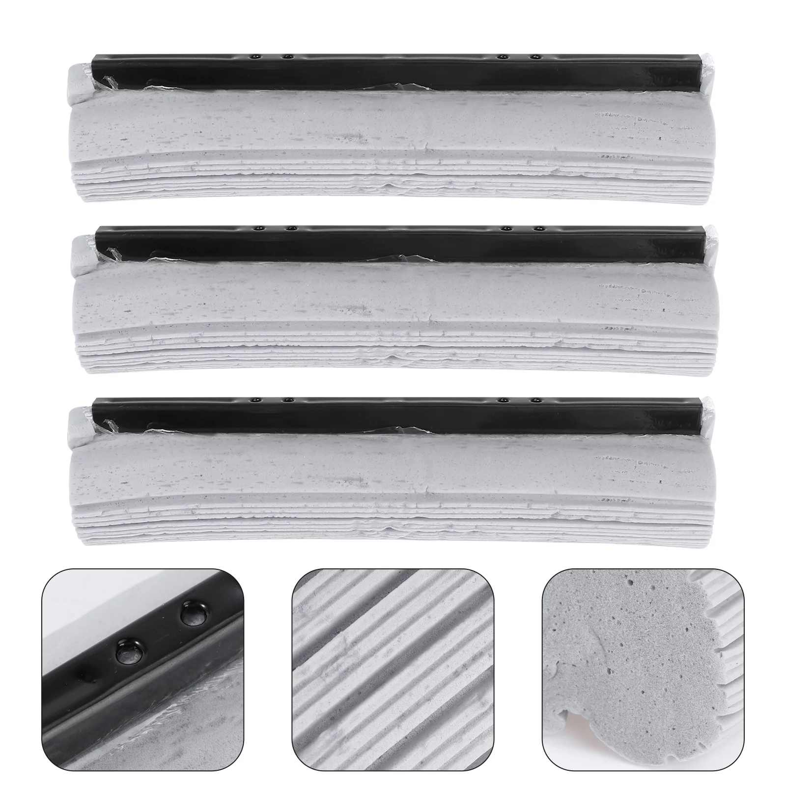 

Mop Head Refill Sponge Replacement Roller Cleaning Floor Pads Mopping Clean Refills Heads Flat Spray Wipes Microfiber Scrubbing