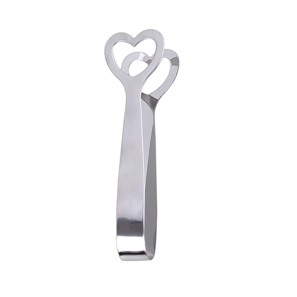 

3pcs Sugar Tongs Stainless Steel Heart Shaped Tong for Banquet Birthday