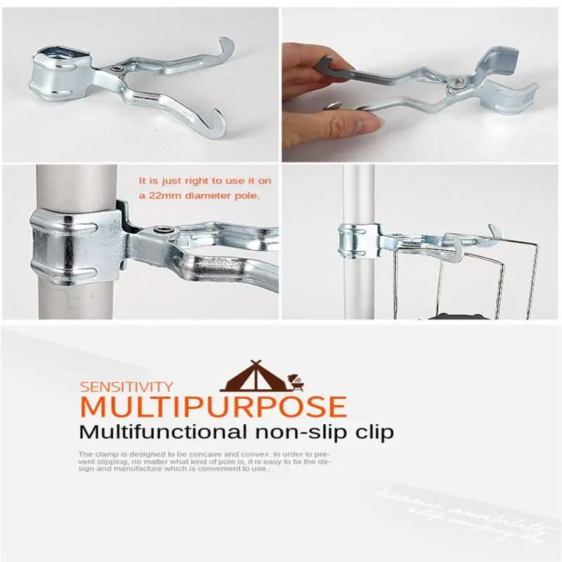 

Tent Accessories Clip Silver Environmentally Friendly Practical Good Elasticity Economical Outdoor Multifunctional Tools Metal