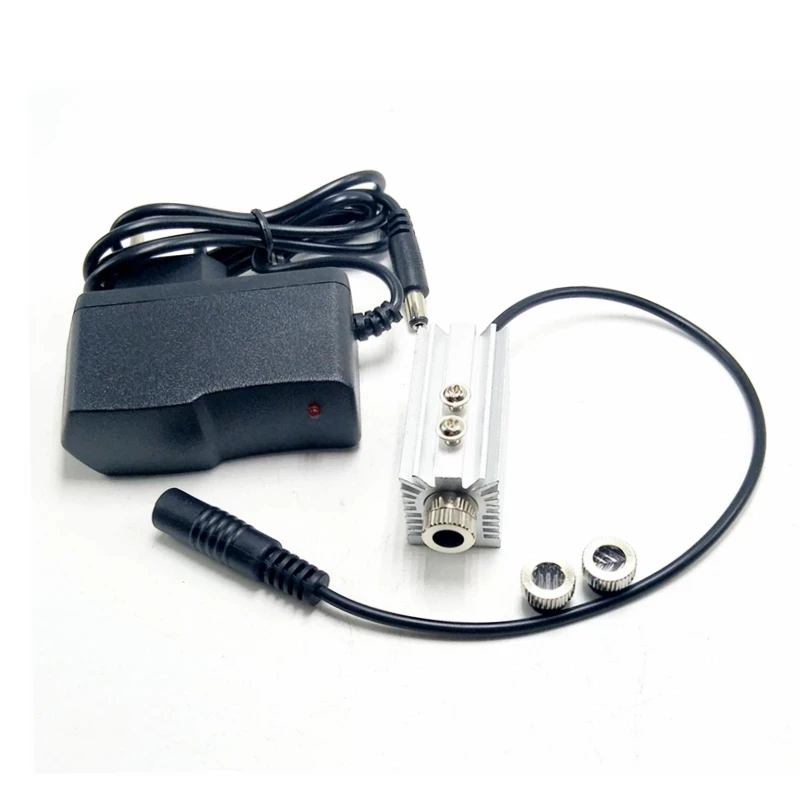Focusable 650nm 50mw Red Laser Diode Module Dot Line Cross 3 in 1with Adapter & 12mm Heatsink