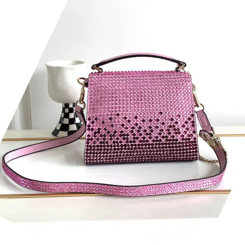 Shiny Crystal Evening Party Bag 2023 Summer Fashion Shoulder Crossbody Bag High Quality Women Diamond purse Tote Classic Handbag