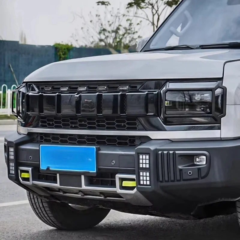 Автомобильные передние дневные ходовые огни декоративная рамка крышка фары