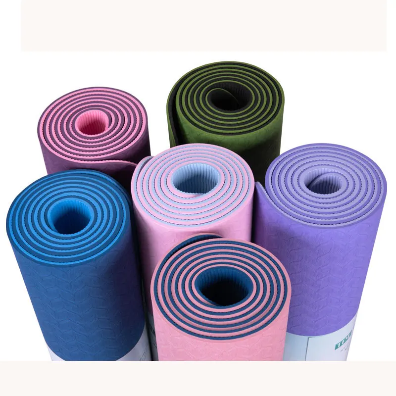 

Home Pattern TPE Non-Slip Sport Fitness Yoga Mat For Girl Women With Body Line Carpet Prayer Mat Soft Foot Pad