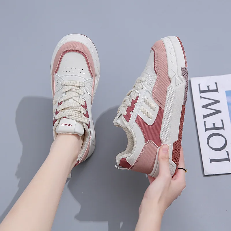 Women's Shoes Training Retro Spring Autumn New Thick-soled Students Casual All-match Niche Sports Trend Sneakers Women
