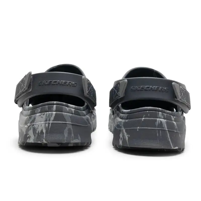 Фото Мужские сабо Skechers 243312-CHAR, камуфляжные, с регулируемым ремешком, сандалии без застежек, для активного отдыха, пляжа и прогулок №2