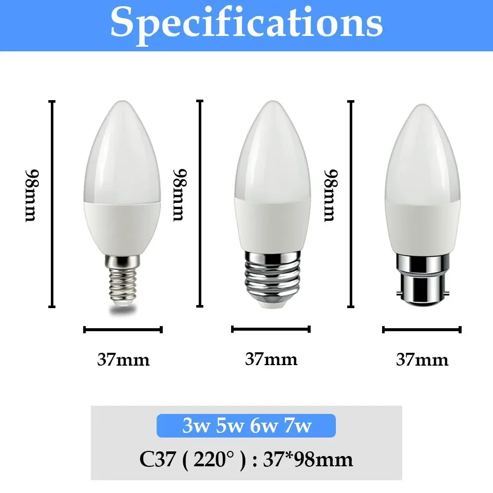 2022 Focos High Brightness Led Bulb 3w-18w E14 E27 B22 3000K 4000K 6000K Lamp With Ce Rohs For Home Office Interior Decoration