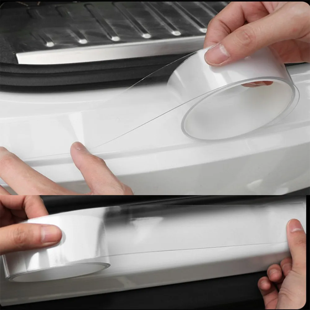 1 рулон 5 см прозрачная защитная полоса от царапин дверная клейкая для