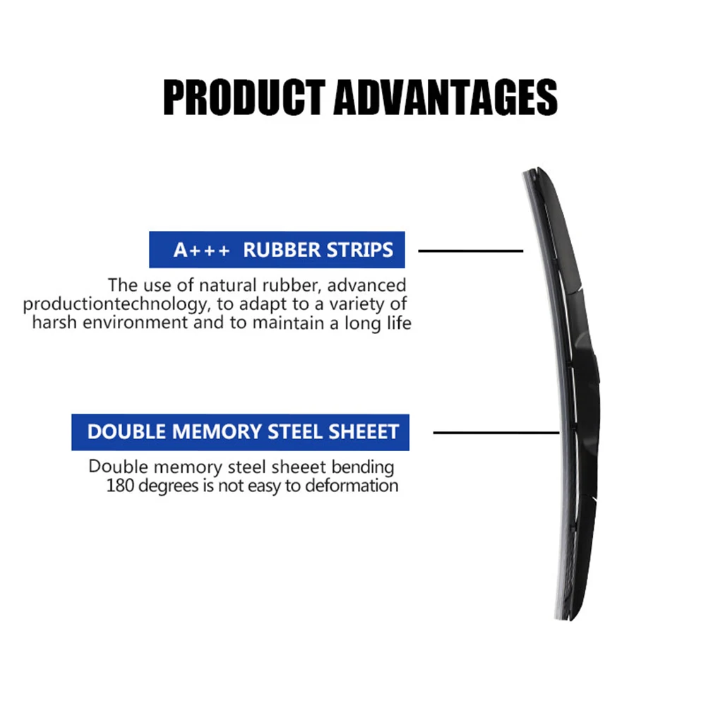 Щетка стеклоочистителя автомобильная универсальные U-образные крючки 14 16 17 18 19 20