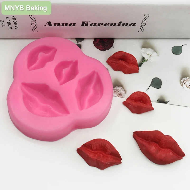 Lips Silicone Mould Fondant Chocolate Making Tool Cake Dessert Decoration Baking Jelly Candy Pudding Kiss Mold