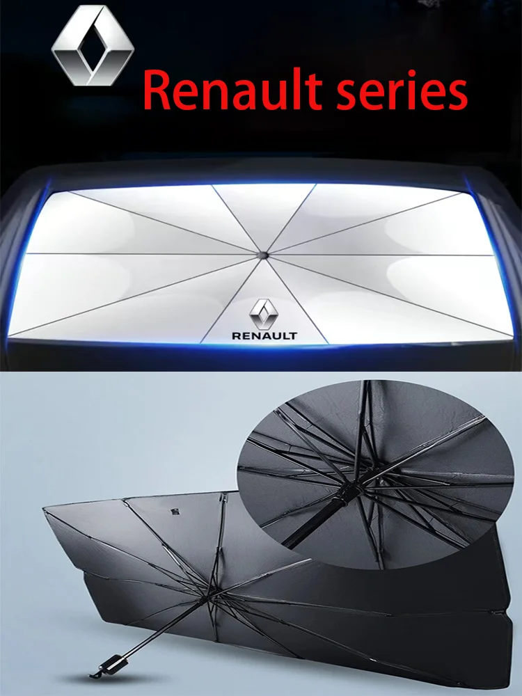 Автомобильный солнцезащитный Козырек Renault, складной портативный удобный козырек от солнца для всех автомобилей Renault