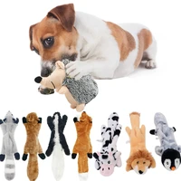 cute plush toys squeak pet wolf rabbit animal plush toys dog chew squeaky whistling involved squirrel dog toy funny pet products