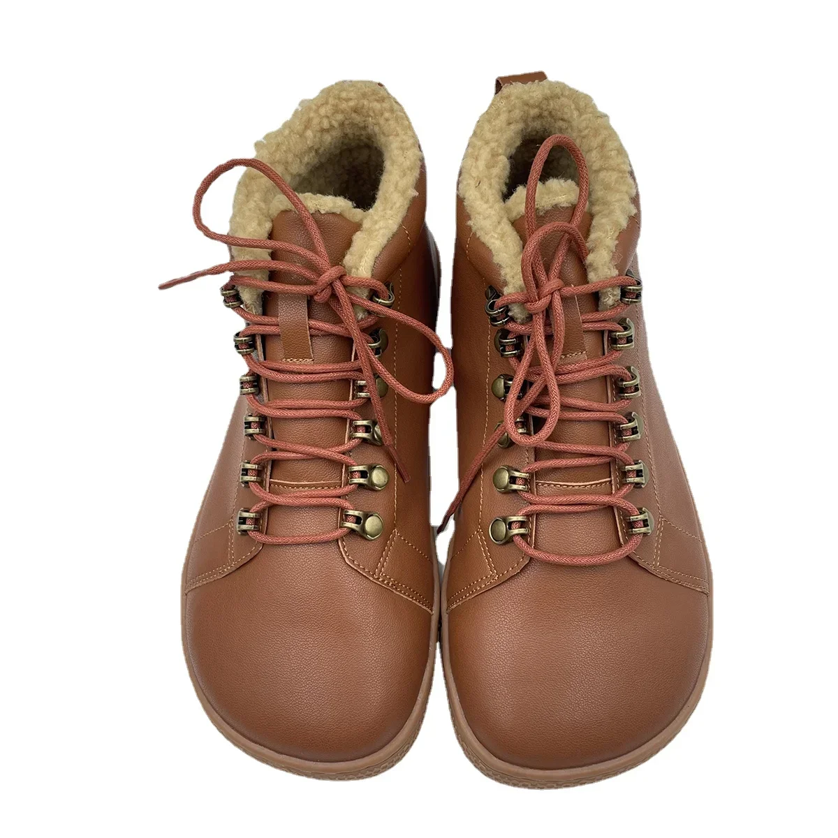 Tipsietoes лучшие брендовые кожаные зимние ботинки босиком с искусственным мехом