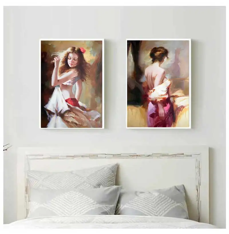 Картина по номерам Абстрактная фигура Ручная роспись маслом Рисунок на холсте