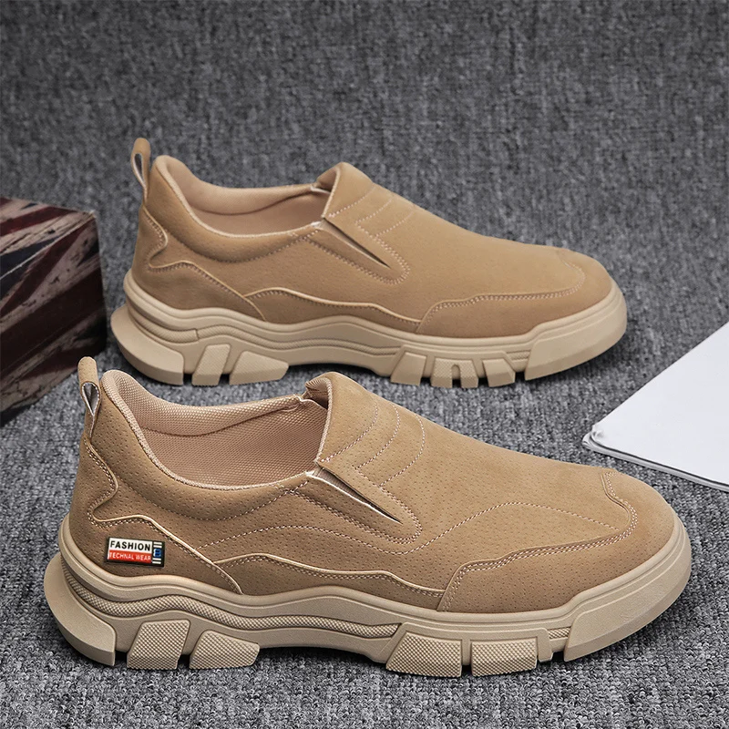

New Casual Shoes Men Sneakers Fashion Flat Loafers Men Walking Shoes Comfortable Men's Work Shoes Slip On Footwear Male Sneakers