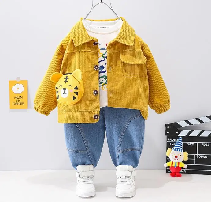 

3 шт., Детский вельветовый спортивный костюм, на возраст 1-5 лет