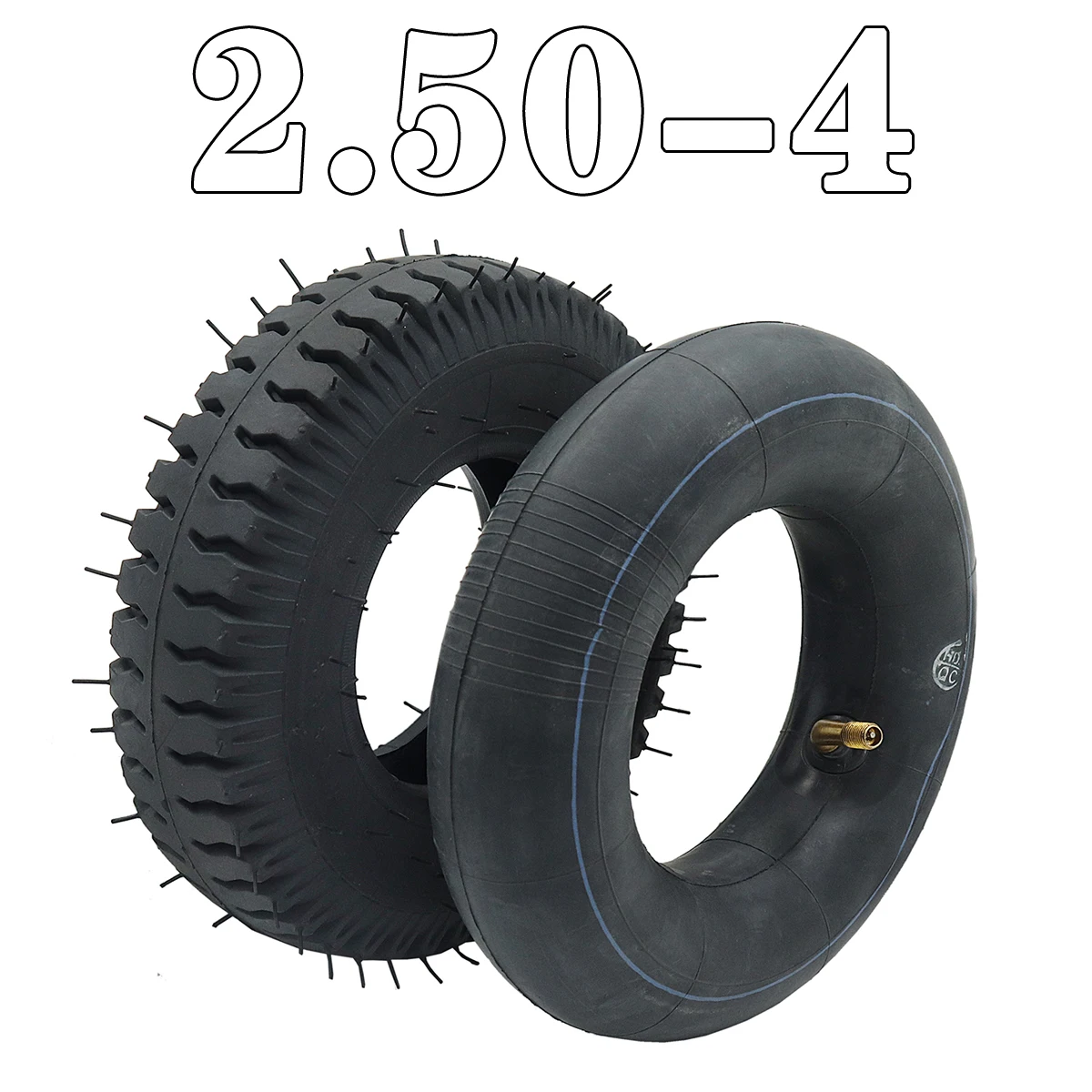 

2.50-4 Tires Inner and Outer Tyre 8 Inch Pneumatic Wheel Tire for Electric Scooter, Trolley Accessories