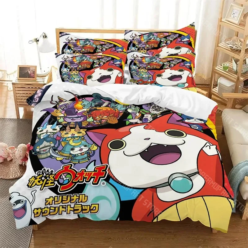Игра Yo-Kai Watch 3D печатный пододеяльник наволочка комплект постельного белья Twin Full Queen King Size для декора спальни (art.: 3920d0fd63faf) - 3920d0fd63faf