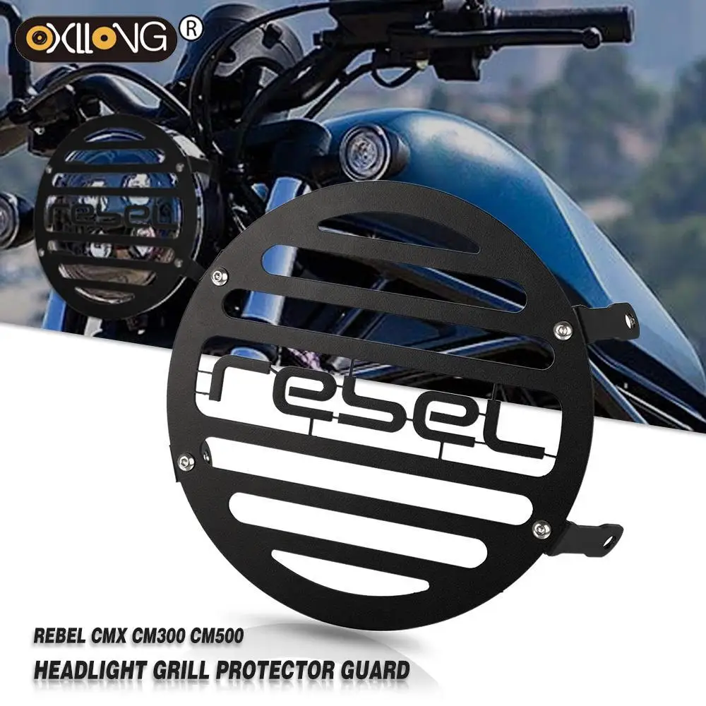 

For Honda Rebel500 Rebel300 CMX300 CMX500 Rebel CMX 500 300 2020 2021 Motorcycle Headlight Guard Protector Grille Cover CM300