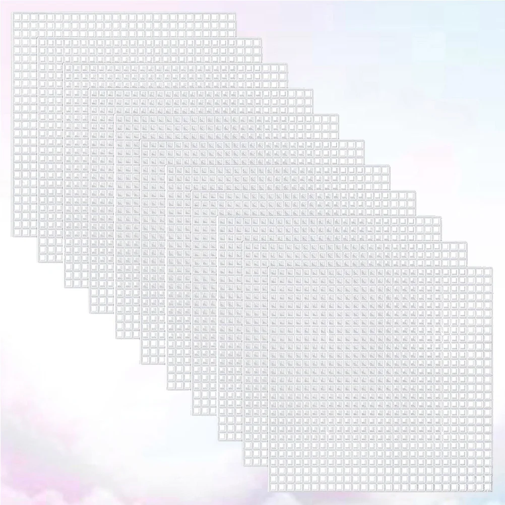 

Canvas Mesh Cross Embroidery Plastic Sheets Sewing Sheet Diy Square Fabric Woven Cloth Gasket Stabilizer Stabilizers Cotton