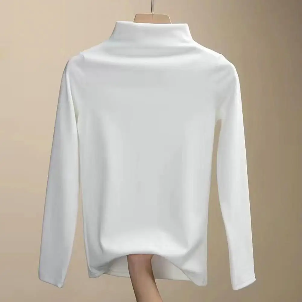 

Женская утепленная бархатная Блузка-пуловер с коротким воротником