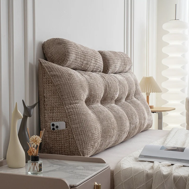 Домашняя треугольная подушка, спинка, вельветовая подушка для изголовья, рельефная подушка для дивана, поясная подушка, клиновые подушки для сна для кровати, декоративные 이불