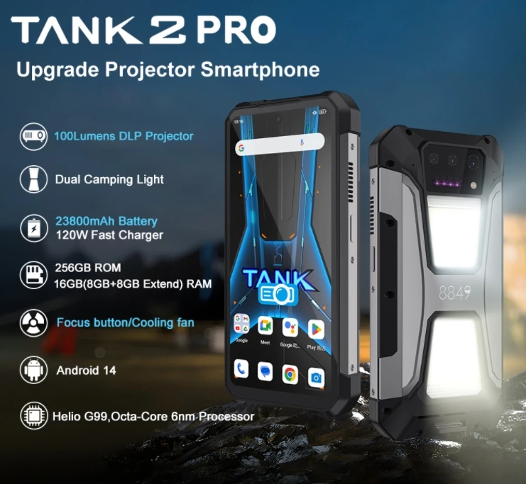 Внешний телефон 8849 TANK 2 PRO с защитой от внешнего воздействия внешний экраном 6 81