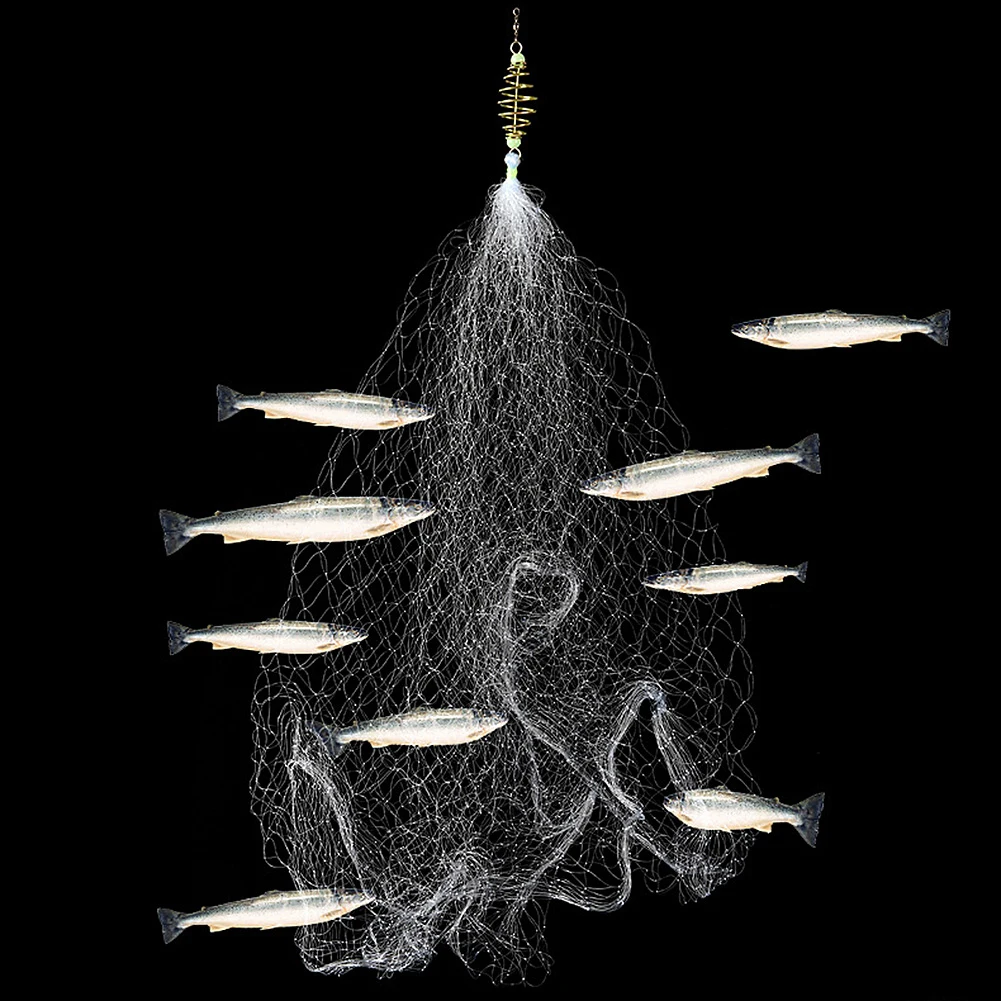 Весенняя Ловушка рыболовная сеть ловушка сетка со светящейся бусиной литые