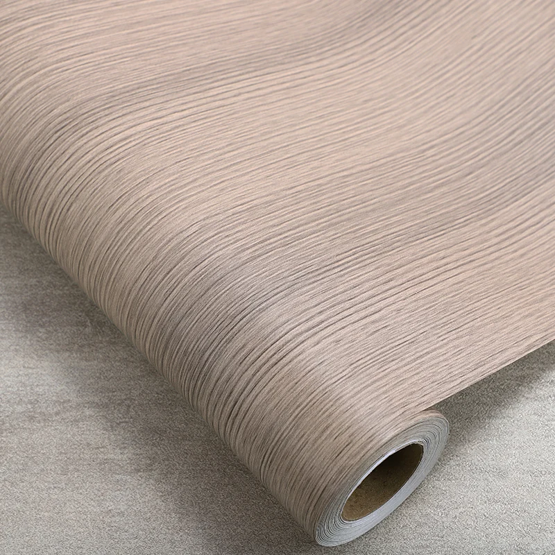 

Grey wood stickers sticky wallpaper from wood grain paper clothes ambry door plank renovated the old furniture cabinet desktop