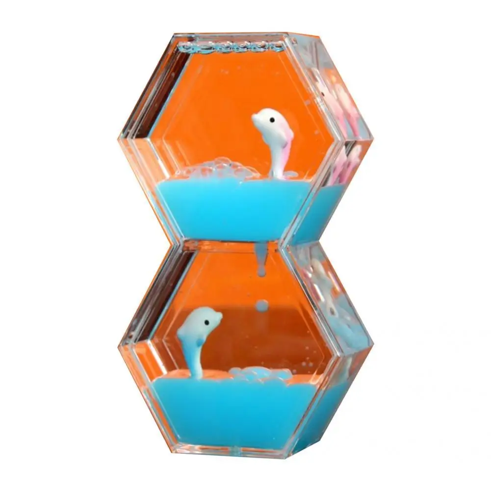 

Liquid Hourglass Fancy Two Rhombus Anti-deformed Household Supplies Hourglass Timer Oil Hourglass