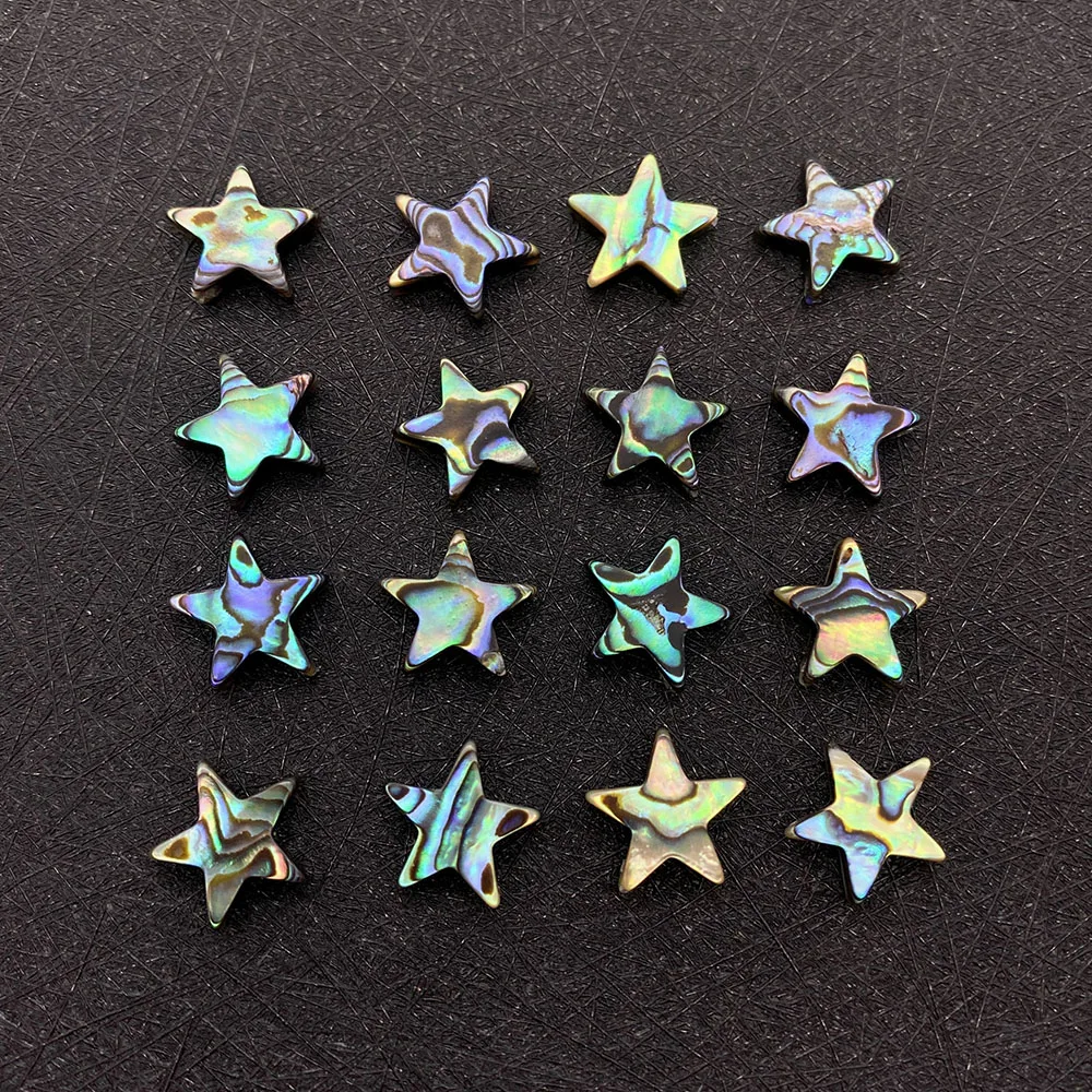 

2pcs/pack Natural Abalone Shell Loose Beads Star Shaped Starfish Shape 10mm 12mm 15mm Sizes DIY for Making Necklace Bracelets