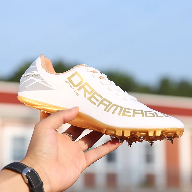 

2023 Men Track Field Sprint Shoes Women Spikes Sneakers Athlete Lightweight Running Training Racing Spike Sport Shoes Size 35-45