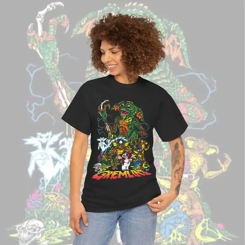 Футболка Гремлины хлопковая футболка унисекс рубашка из фильма 80-х с