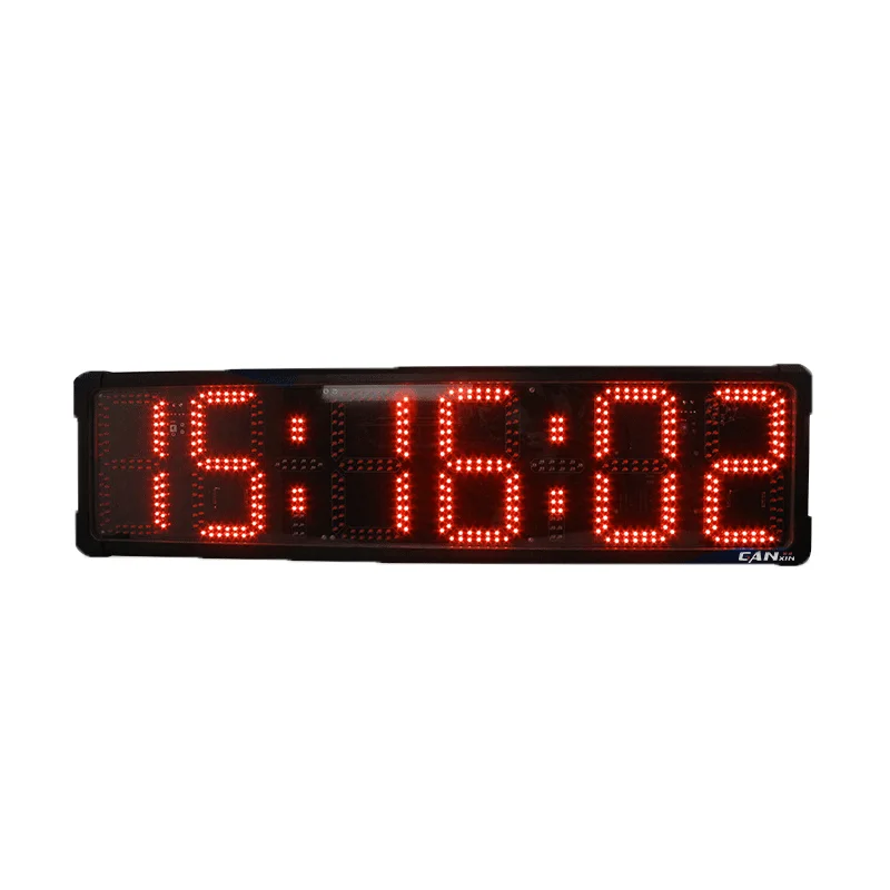 

Ganxin Hot Sale 6 Digit 8 Inch LED Display 12 24 Hour Large Digital Countdown Race Timer