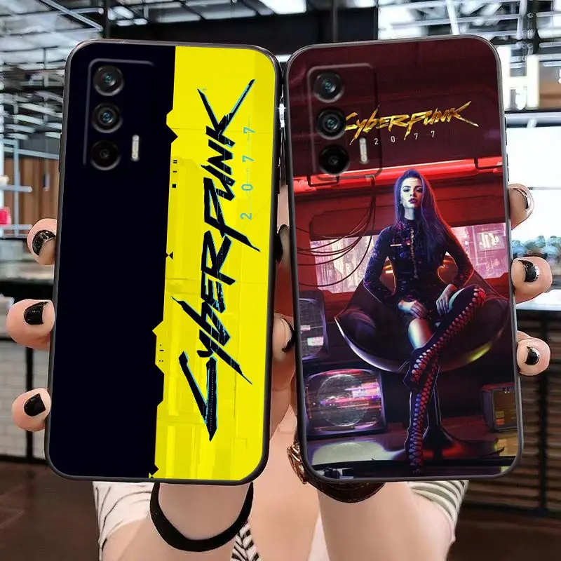 

Game C-Cyberpunkes Cover Case For Realme 6 7 7i 8 8i 9 9i C21 C21Y C25 C15 C11 C12 C20 5G C35 XT GT Neo2 Neo3 GT2 Pro Plus Case
