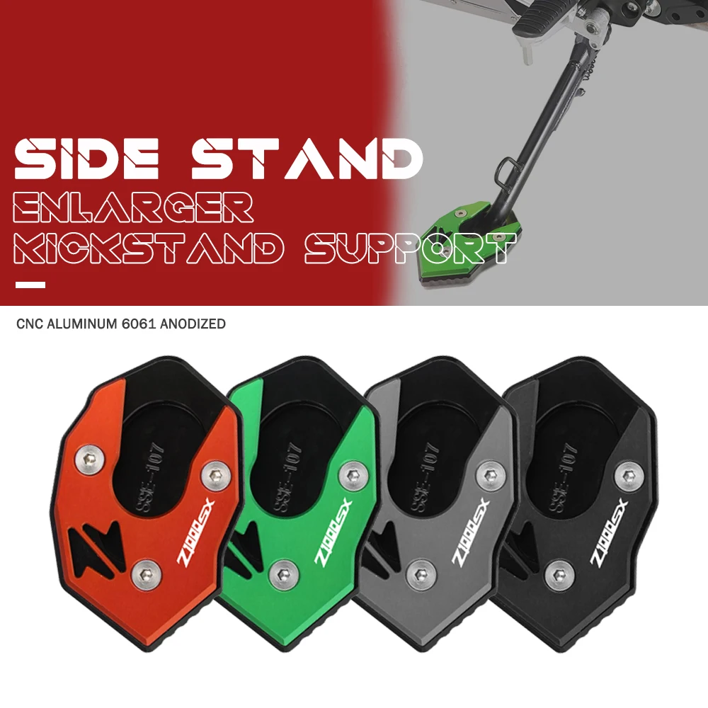 

Motorcycle Side Stand Extension Kickstand Enlarged Plate FOR KAWASAKI Z1000SX Z1000 SX 2010 2011 2012 2013 2014 2015 2016 - 2020