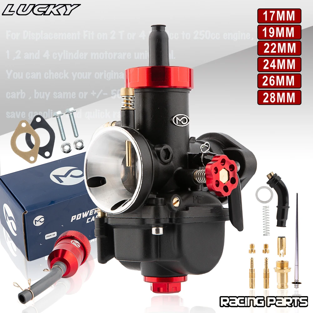 Карбюратор для мотоцикла 2T 4T PE17 19 22 24 26 28 мм