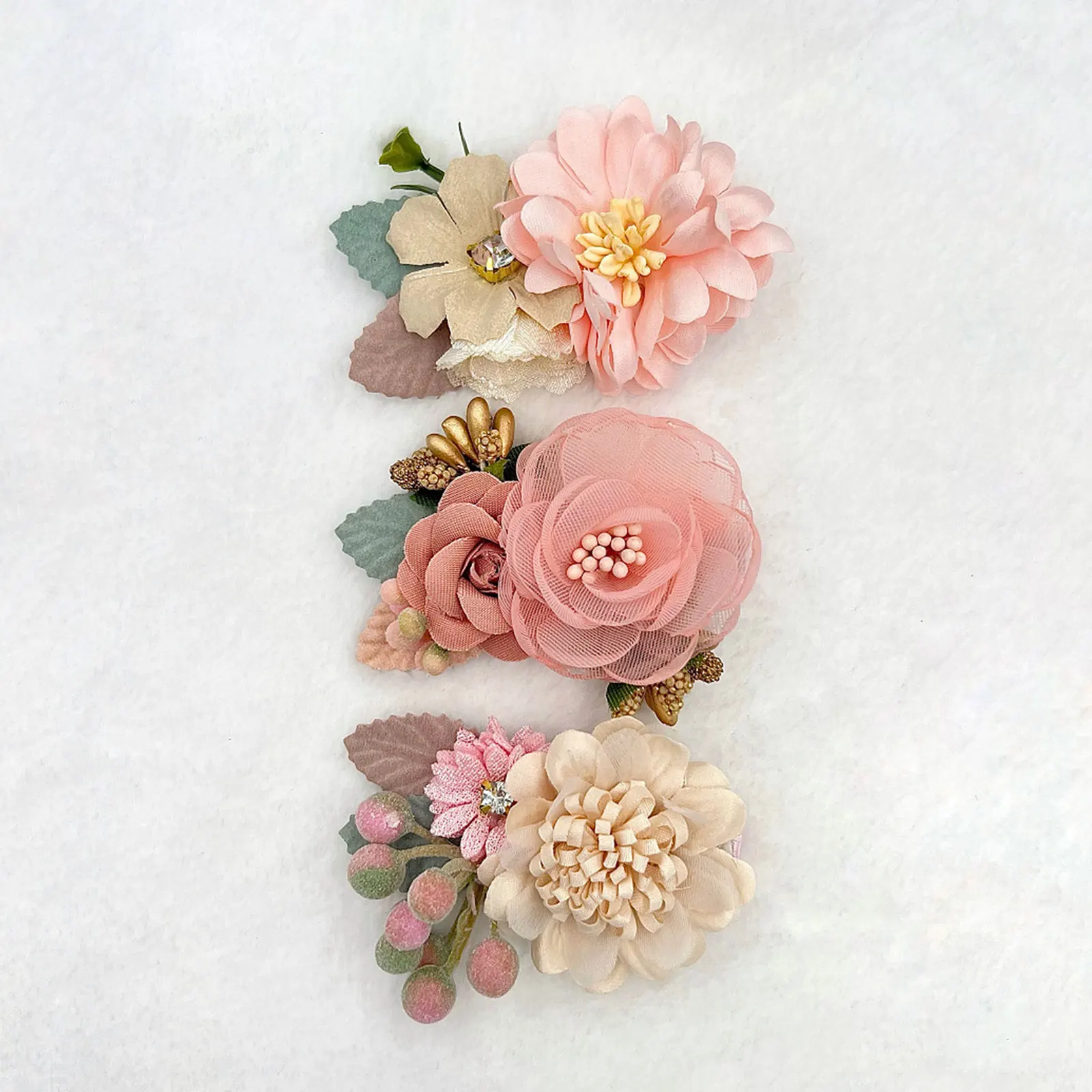 

Mildsown Multi Styles Baby Girls Flower Hair Clips Cute Rose Hairpins Barrettes Fully Lined Hair Accessories Princess Wear