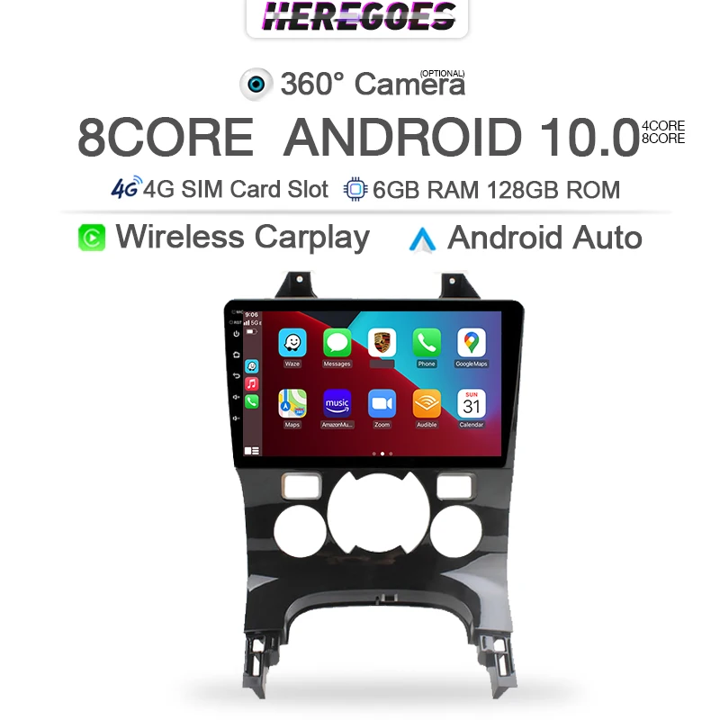 Автомобильный DVD-плеер DSP 2Din Android 11 0 для PG Peugeot 3008 5008 AT MT 2009 -2015 4G + Wifi Bluetooth Carplay радио