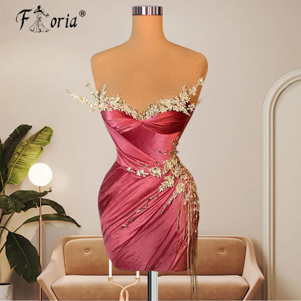 

Sexy Pink Short Prom Dresses Black Girls For 2023 Crystal Birthday Party Velvet Mini Cocktail Homecoming Gowns Robe De Bal
