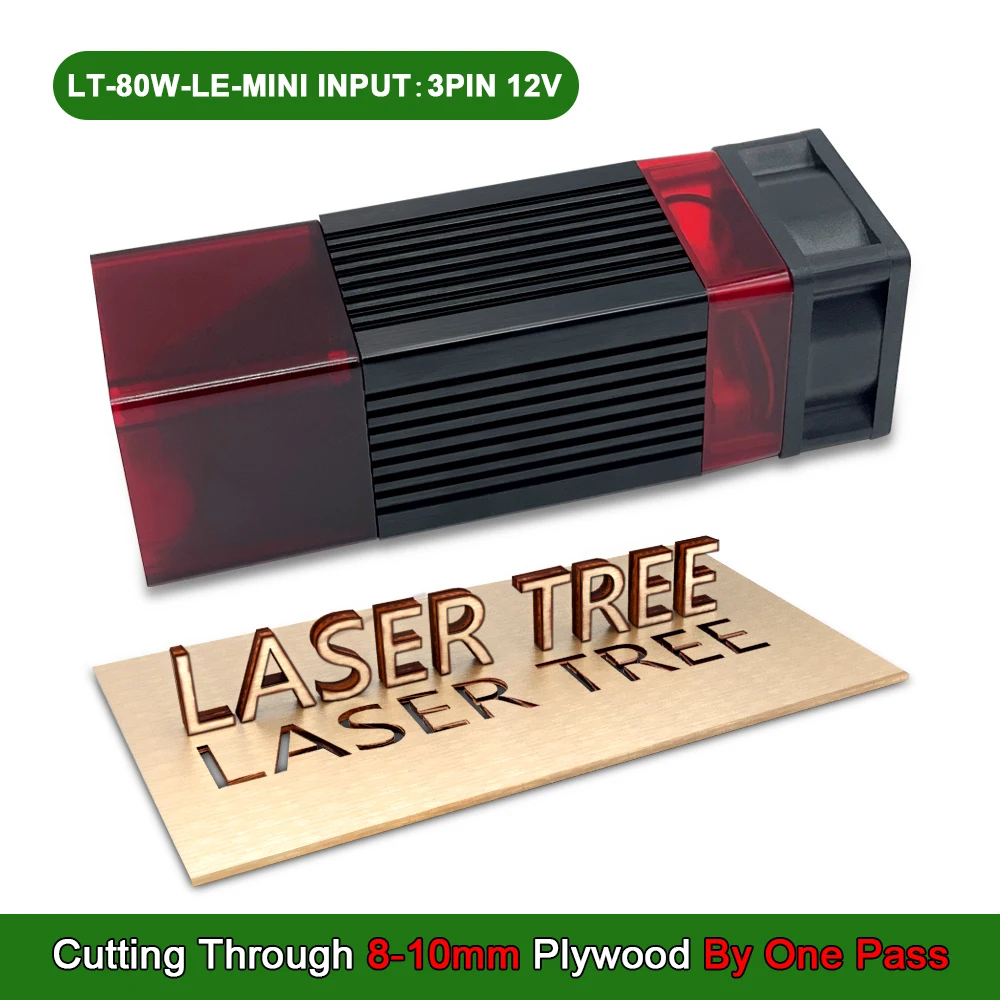 Enlarge LASER TREE NEW 80W High Power Laser Module Kits CNC Laser Engraving Machine Wood Fast Cutting Tools