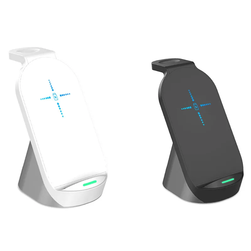 

15W Fast Qi Wireless Charger For Iphone12 Pro Max Apple Watch Three-In-One Wireless Charging Bottom Seat